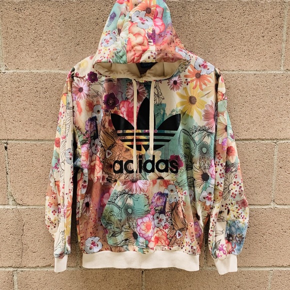 adidas floral hoodie